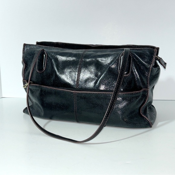 HOBO Vintage Elegant Black Leather Large Bag EUC - Picture 5 of 15